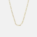 Halsband 9k guld Figarokedja - 51 cm
