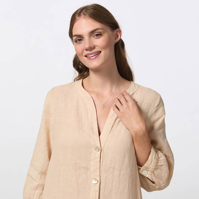 Halsband äkta silver - 42+3 cm