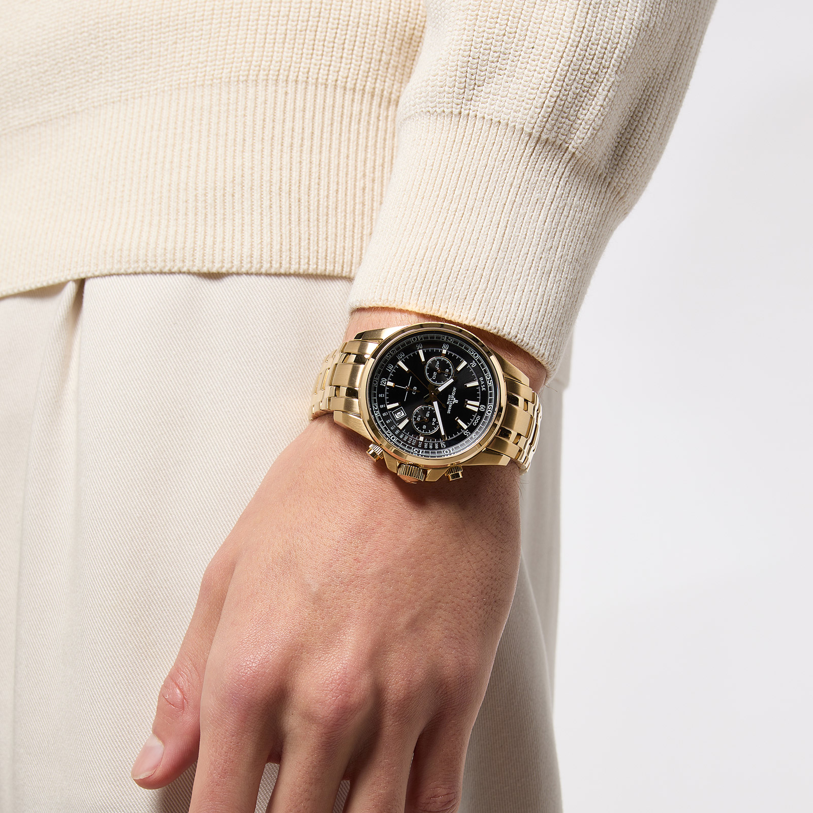 Jacques Lemans Liverpool - herr, presentset, guld/svart