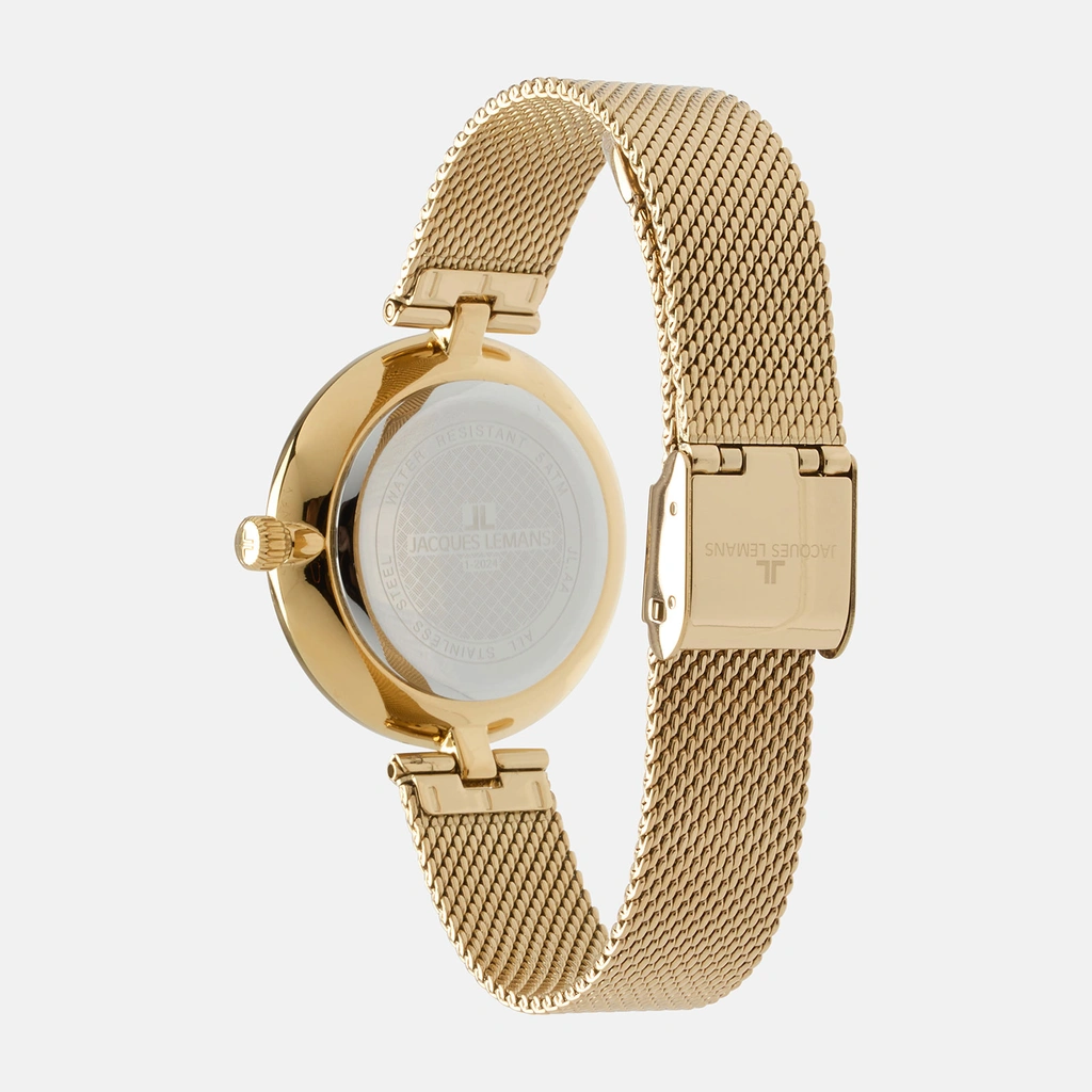 Jacques Lemans Milano - dam, presentset, guldton, 34mm