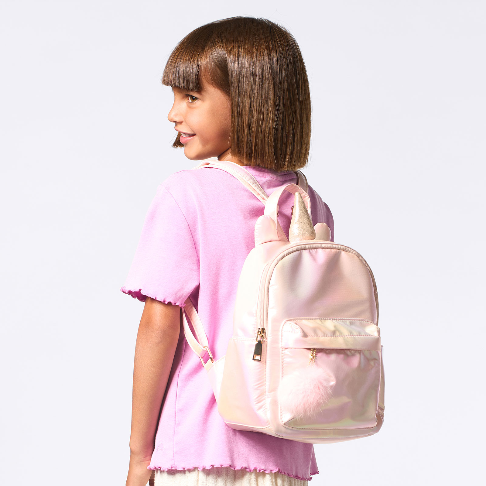 Ljusrosa ryggsäck - enhörning