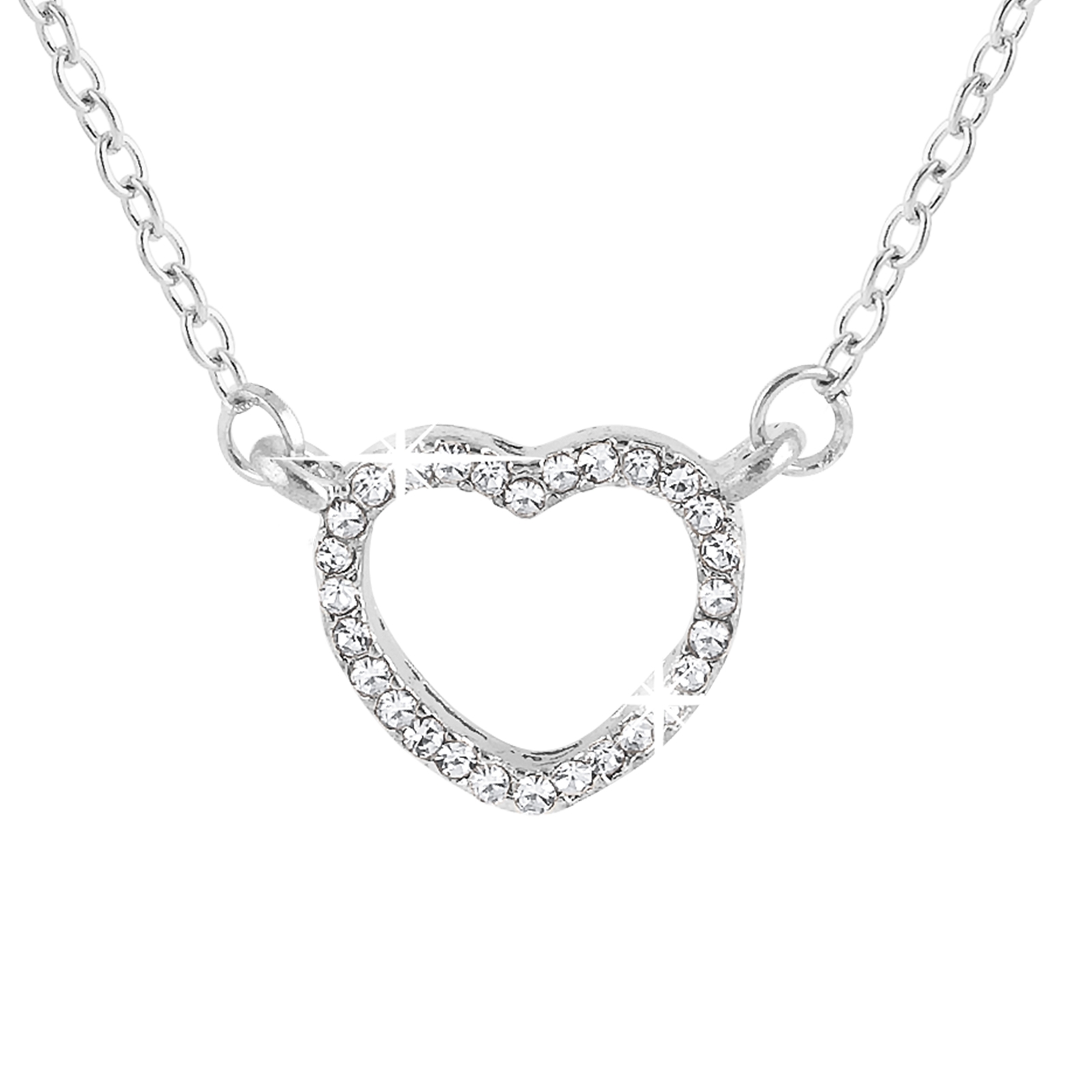 Montini Halsband Silver med Hjärta