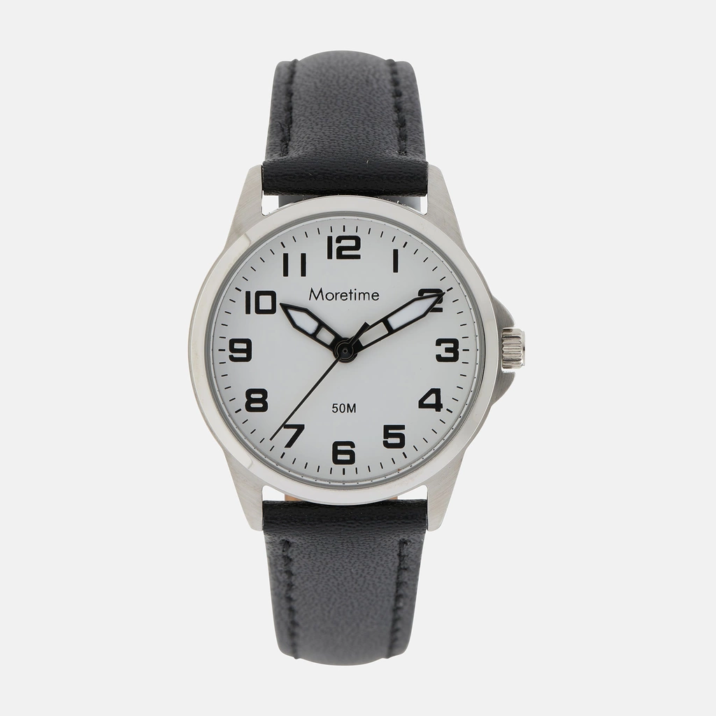 Moretime damklocka - silver/svart, 27 mm