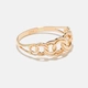 Ring 18k guld, docerad Bismarck, 18