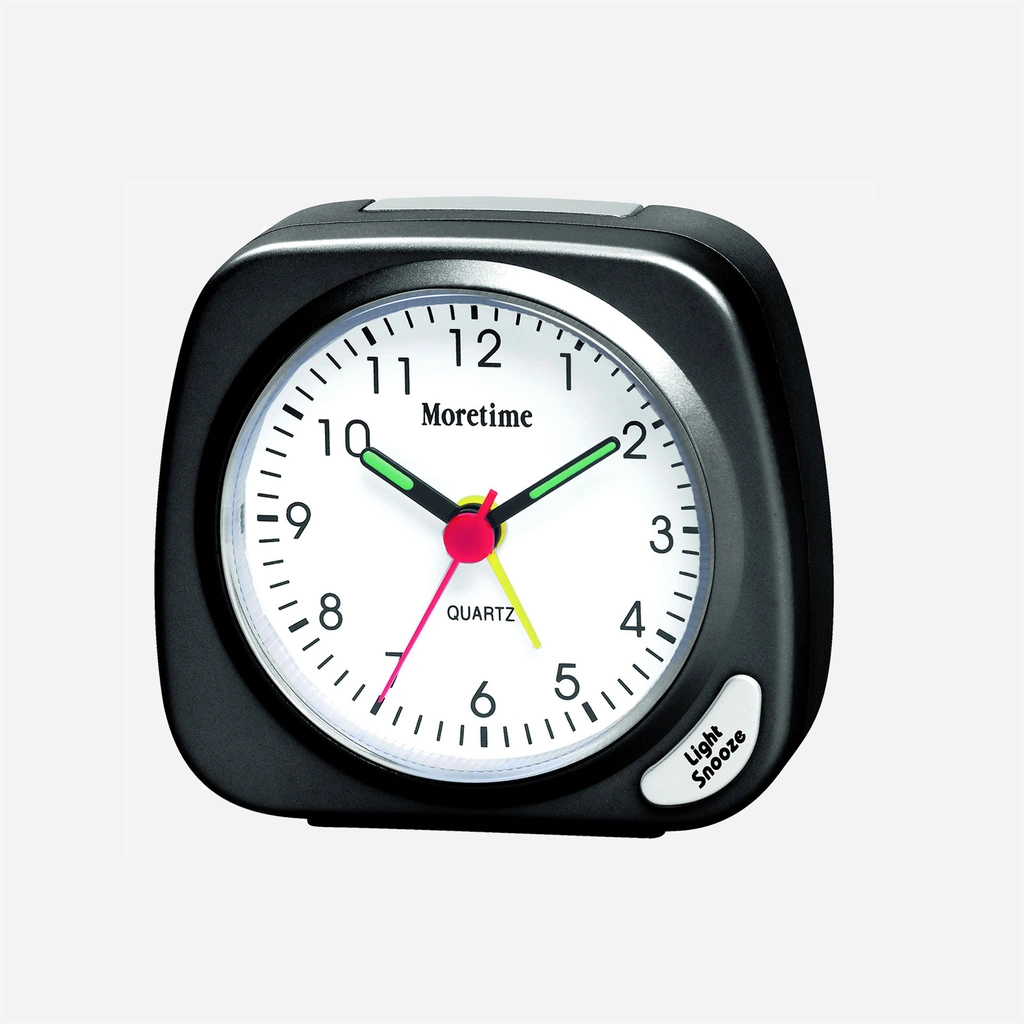 Väckarklocka - svart, 7x6,5 cm