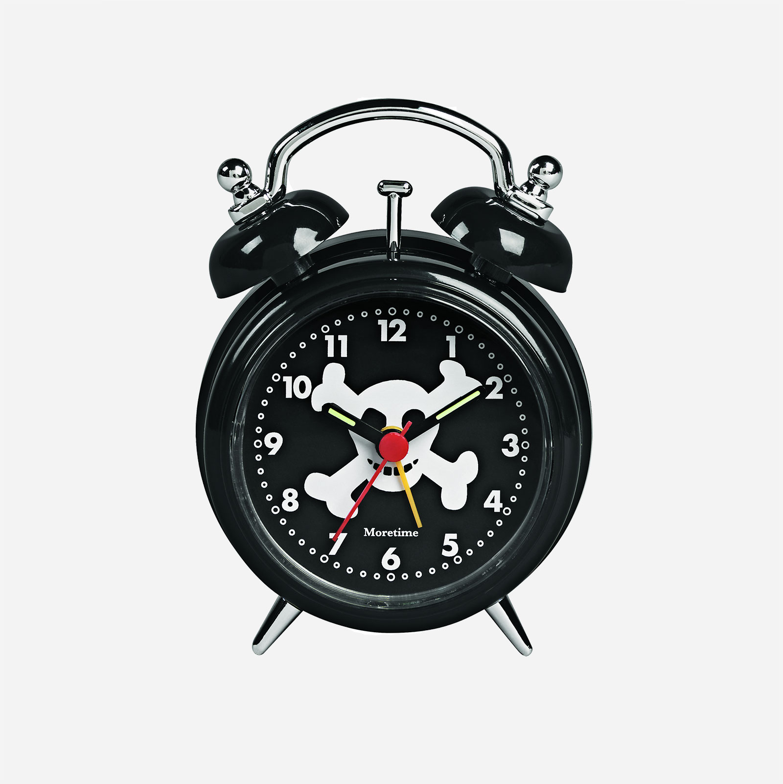 Väckarklocka för barn - döskalle, 7,5 cm