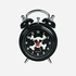 Väckarklocka för barn - döskalle, 7,5 cm