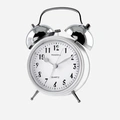 Väckarklocka - rund vit