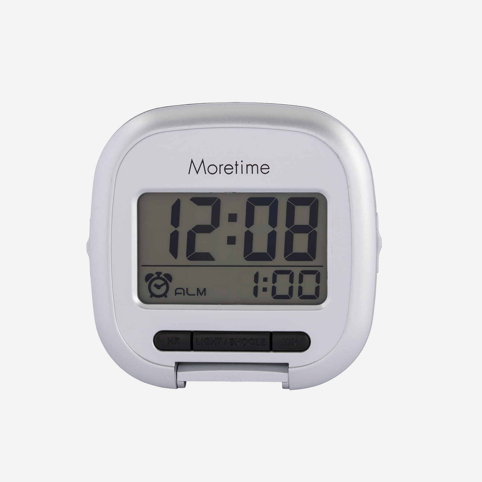 Väckarklocka - silverfärgat reseväckarur