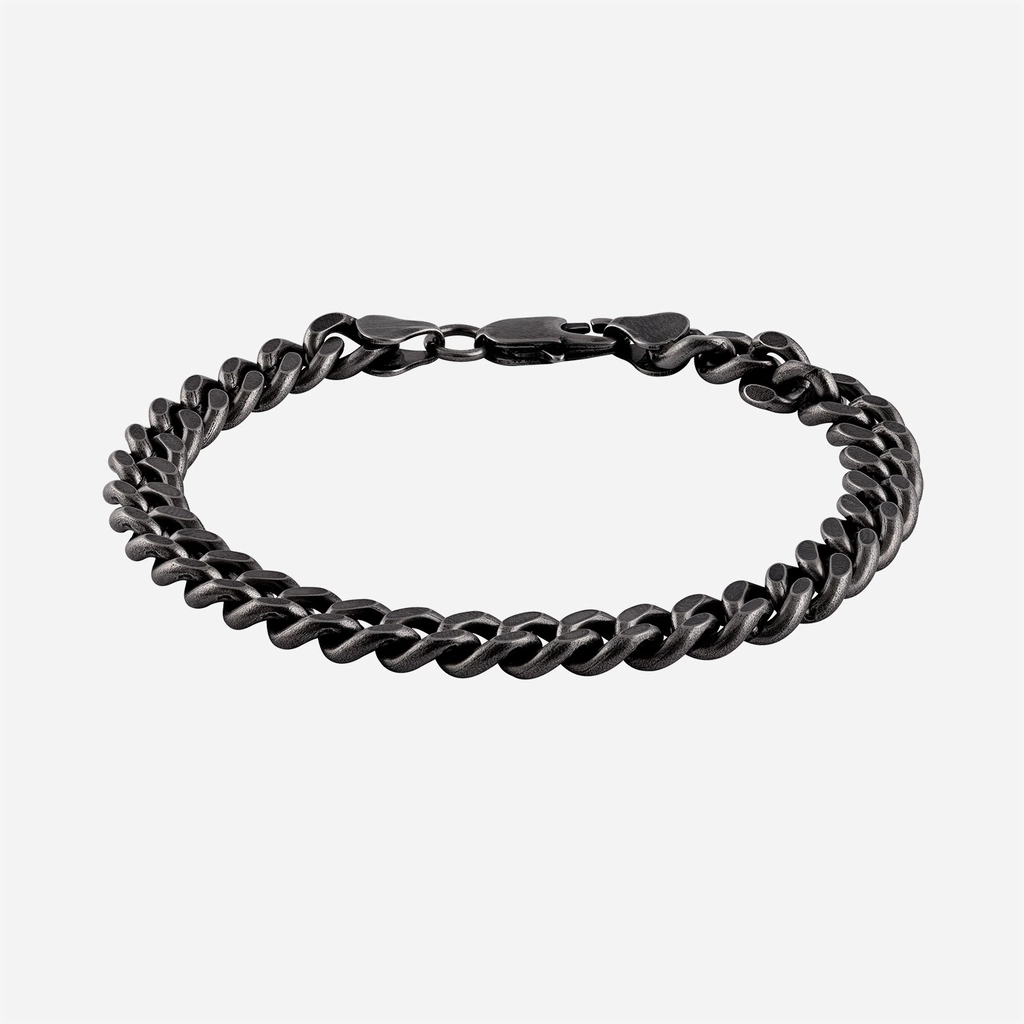 Stålarmband herr -  pansar, 8 mm, 19 cm