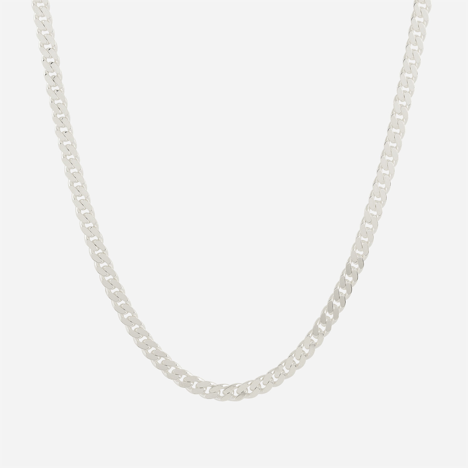 Silverhalsband herr - pansarkedja 50 cm