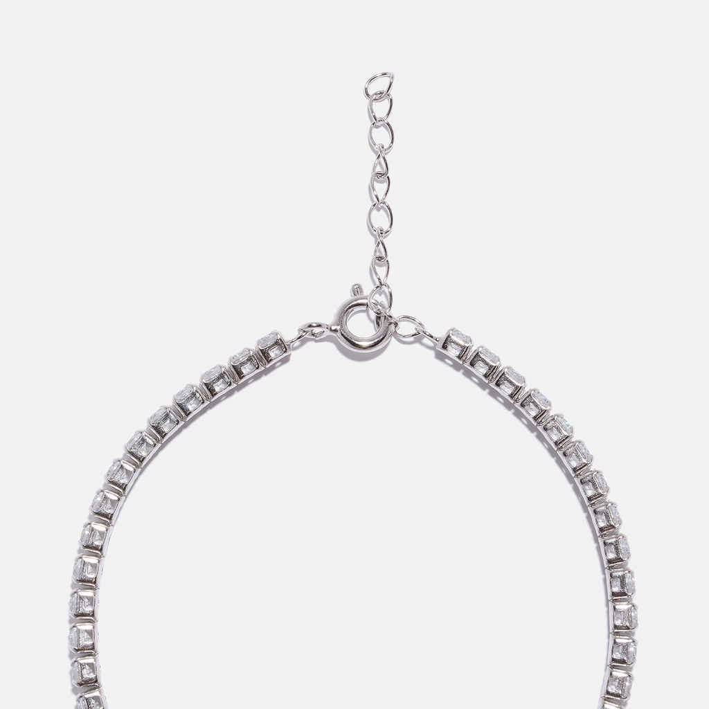 Set äkta silver, armband & örhängen