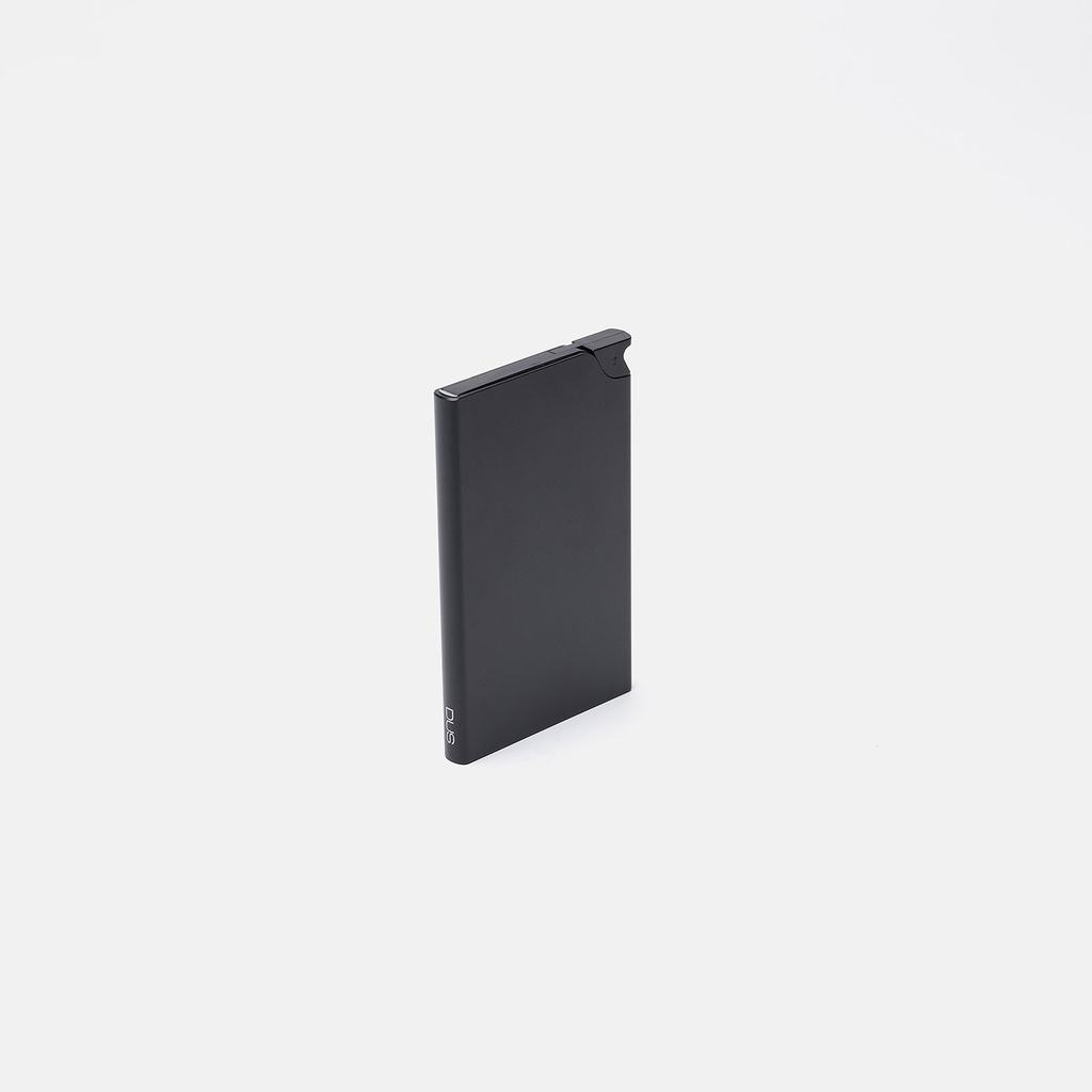 Popup korthållare för 5 kort, svart metall