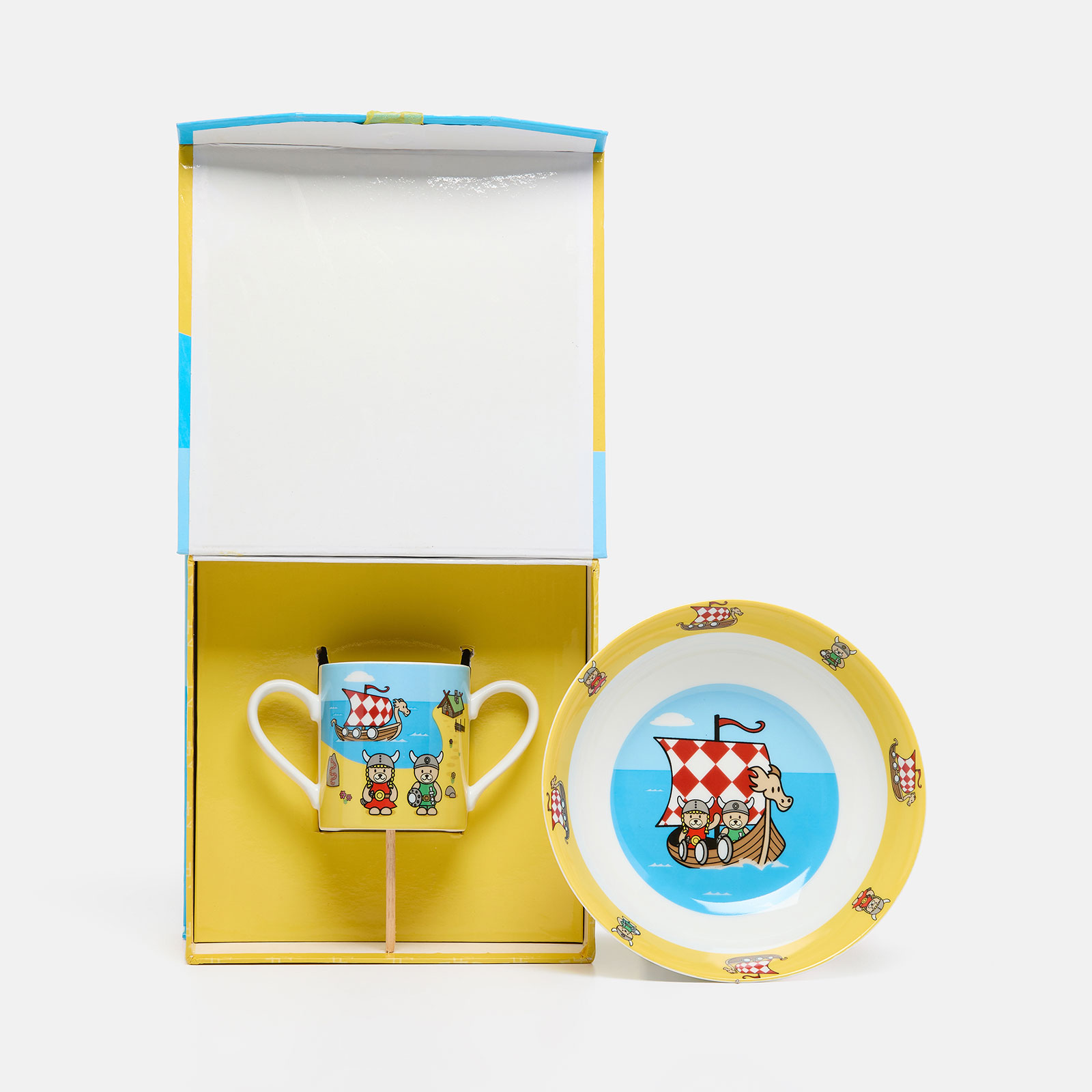 Porslinsset mugg & tallrik, doppresent