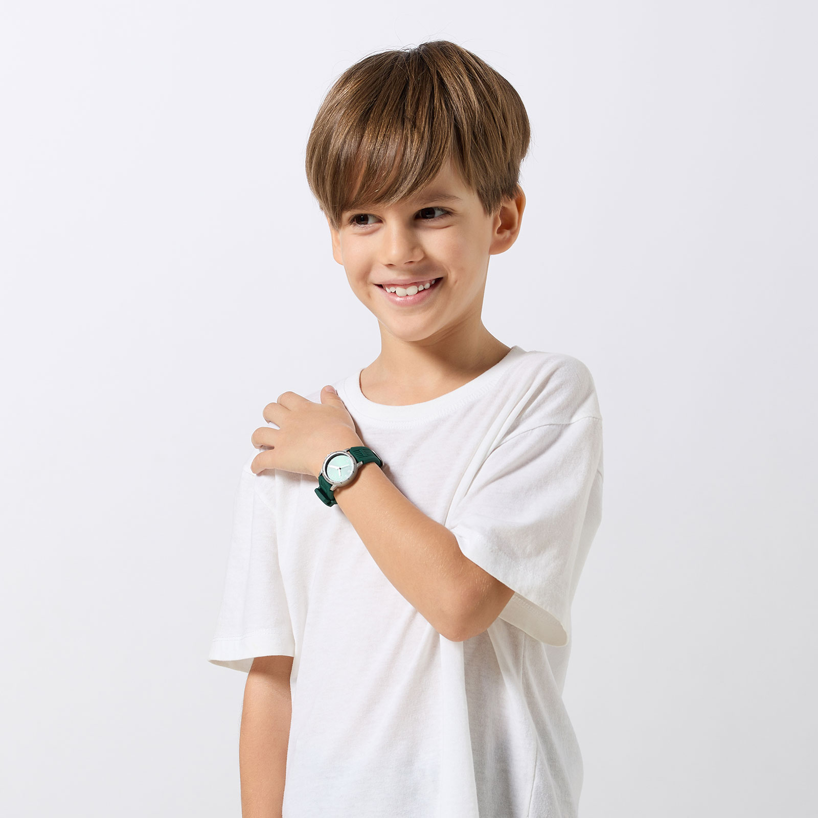 California barnklocka - gummiband, grön, 28 mm