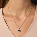 Halsband 925 Sterling Silver, månadsten December