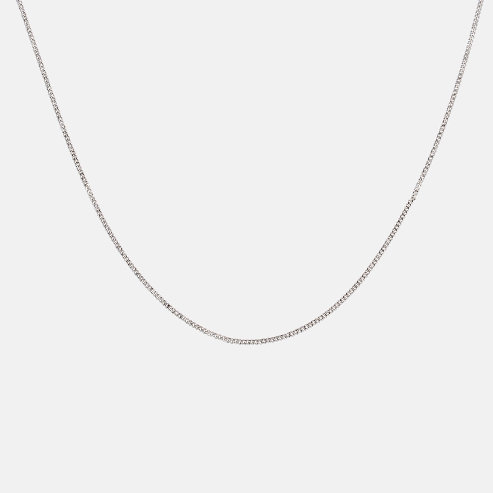 Halsband 18k vitguld - pansarlänk