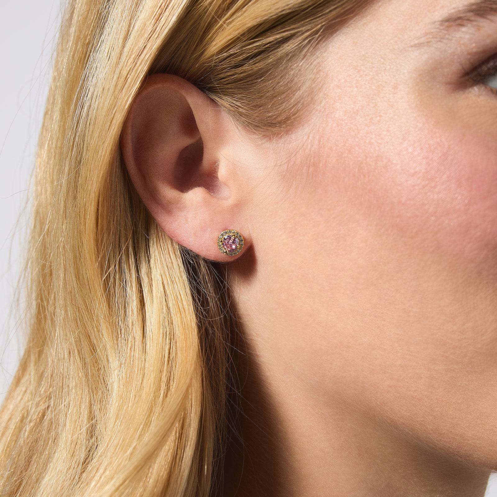 Guldpläterade silverörhängen - månadsten Oktober