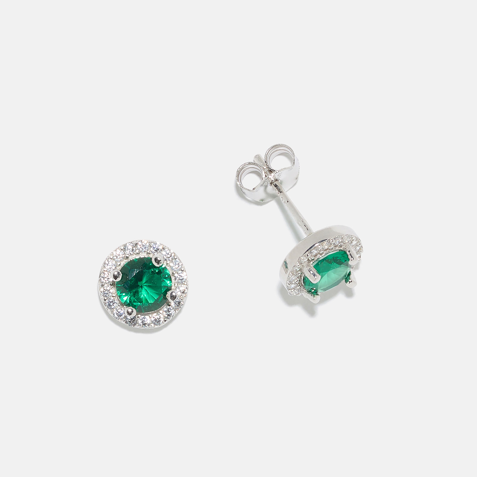 Örhängen äkta silver, månadsten Maj