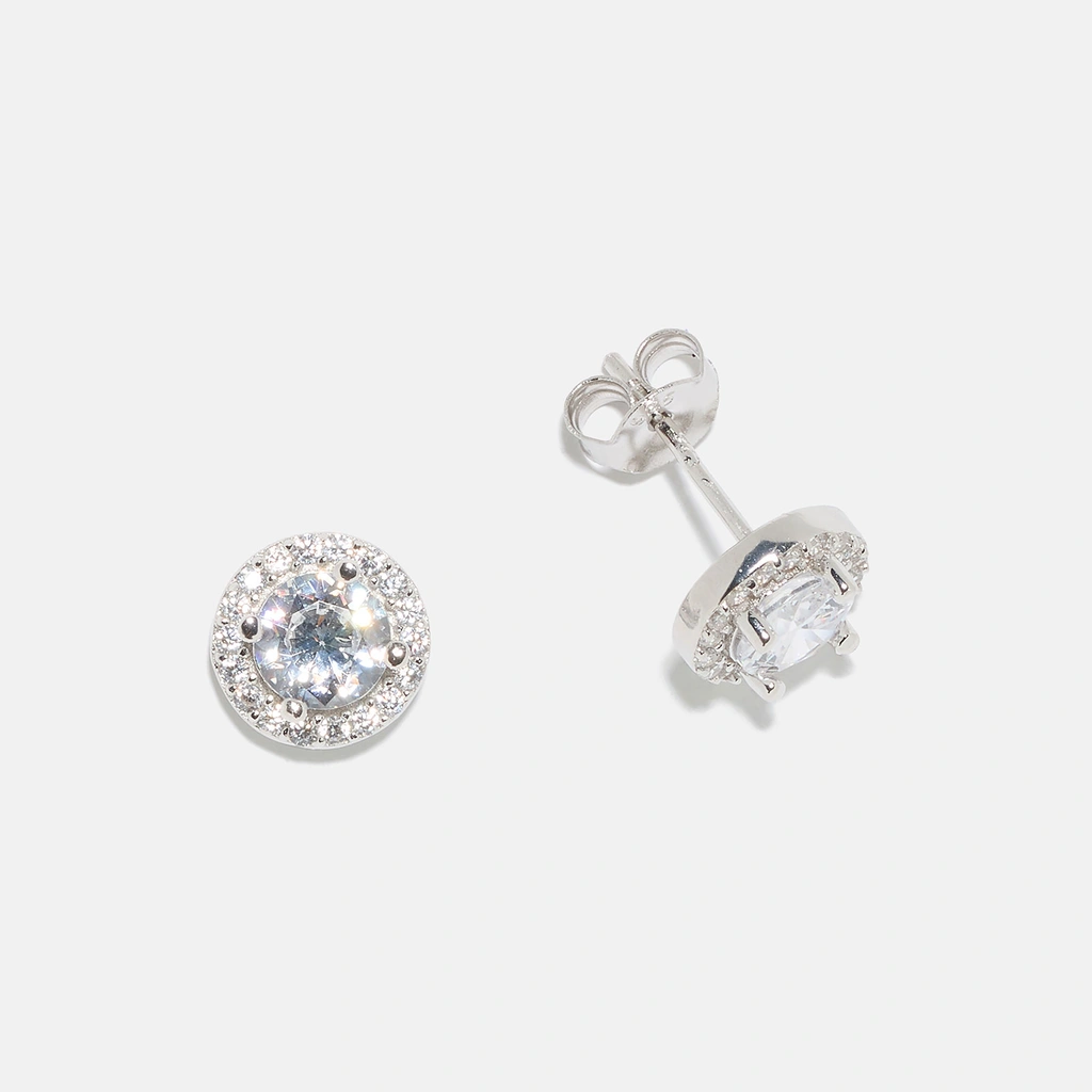 Örhängen äkta silver, månadsten April