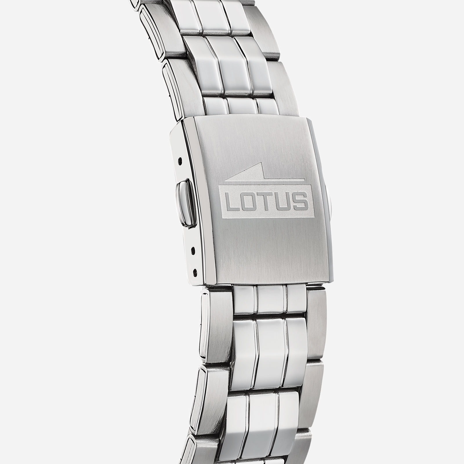 Lotus herrklocka - dag/datum, stål/blå, 42mm