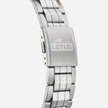 Lotus herrklocka - dag/datum, stål/blå, 42mm