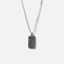 Silverhalsband herr - dogtag 55+5 cm