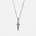 Silverhalsband herr - svärd 55+5 cm