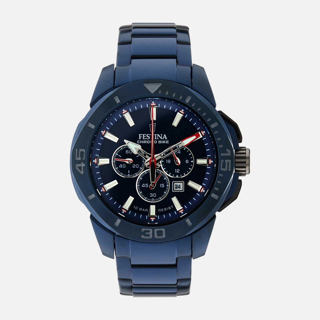 Festina F20643/1 Chrono Bike Special Edition - herrklocka, blå, 47mm