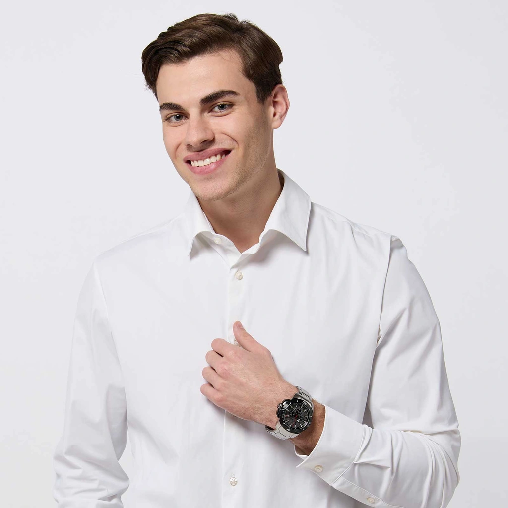 Festina F20641/4 Chrono Bike - herrklocka, stål/svart,  47mm