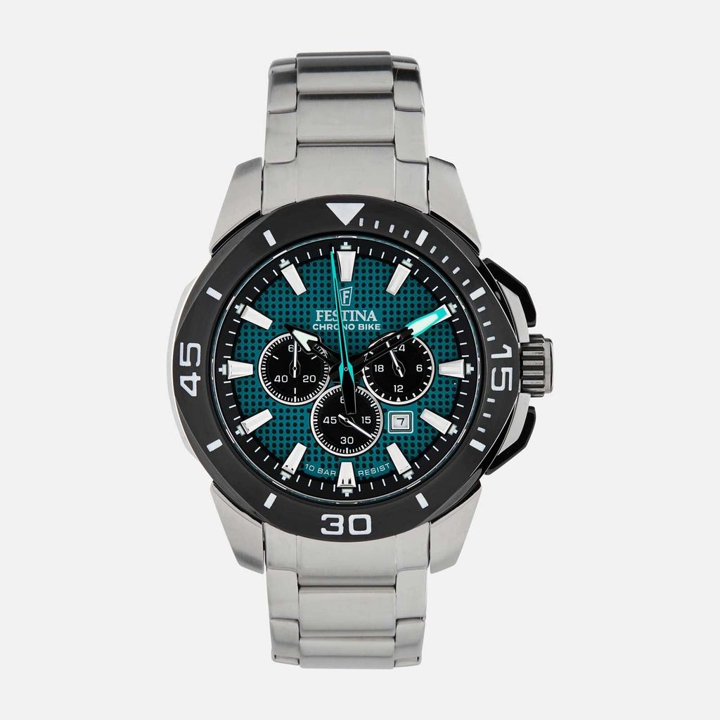 Festina F20641/3 Chrono Bike - herrklocka, stå/grön,  47mm