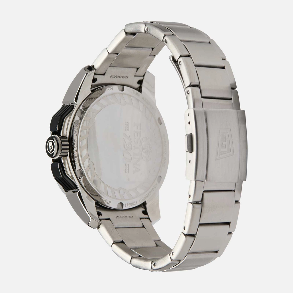 Festina F20641/2 Chrono Bike - herrklocka, stål/blå,  47mm