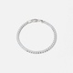 Silverarmband herr - pansarlänk 4mm, 19 cm