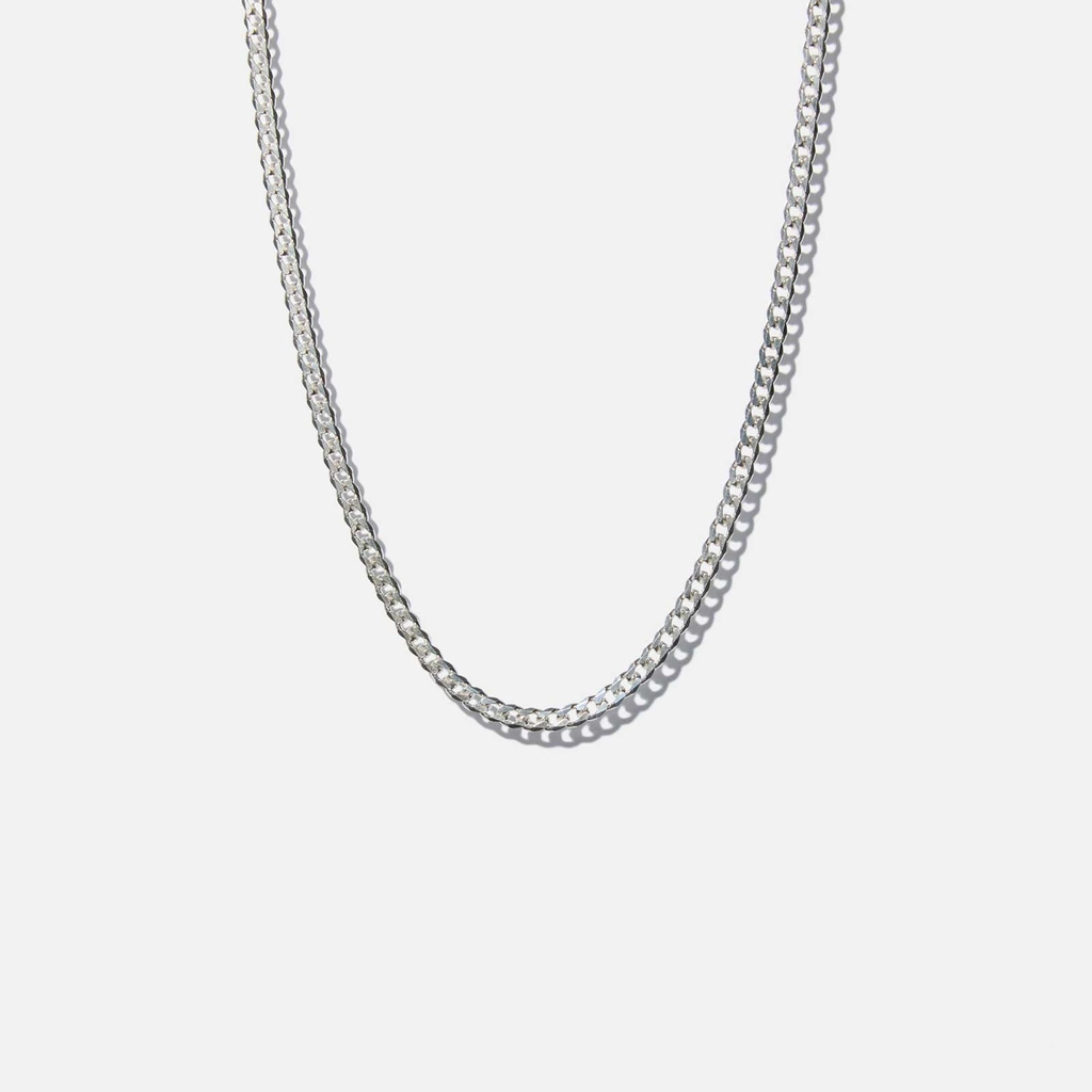 Silverhalsband herr - pansarkedja 55cm/2,5mm