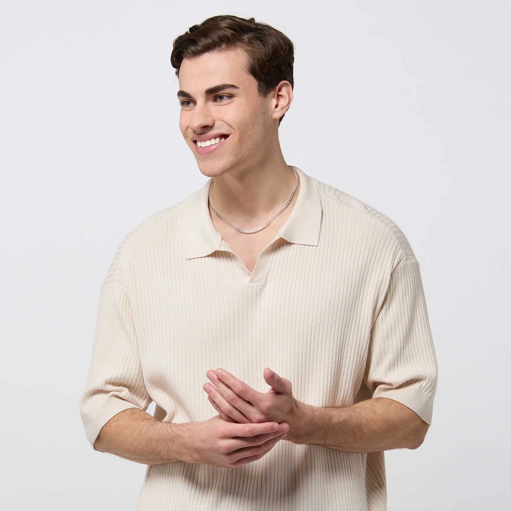 Silverhalsband herr - pansarkedja 55cm/4mm