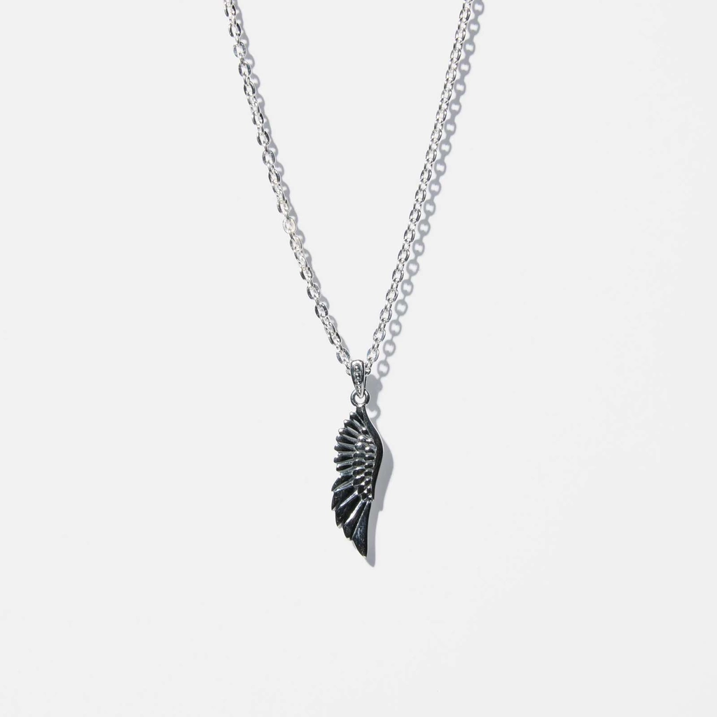 Silverhalsband herr - vinge 55+5 cm