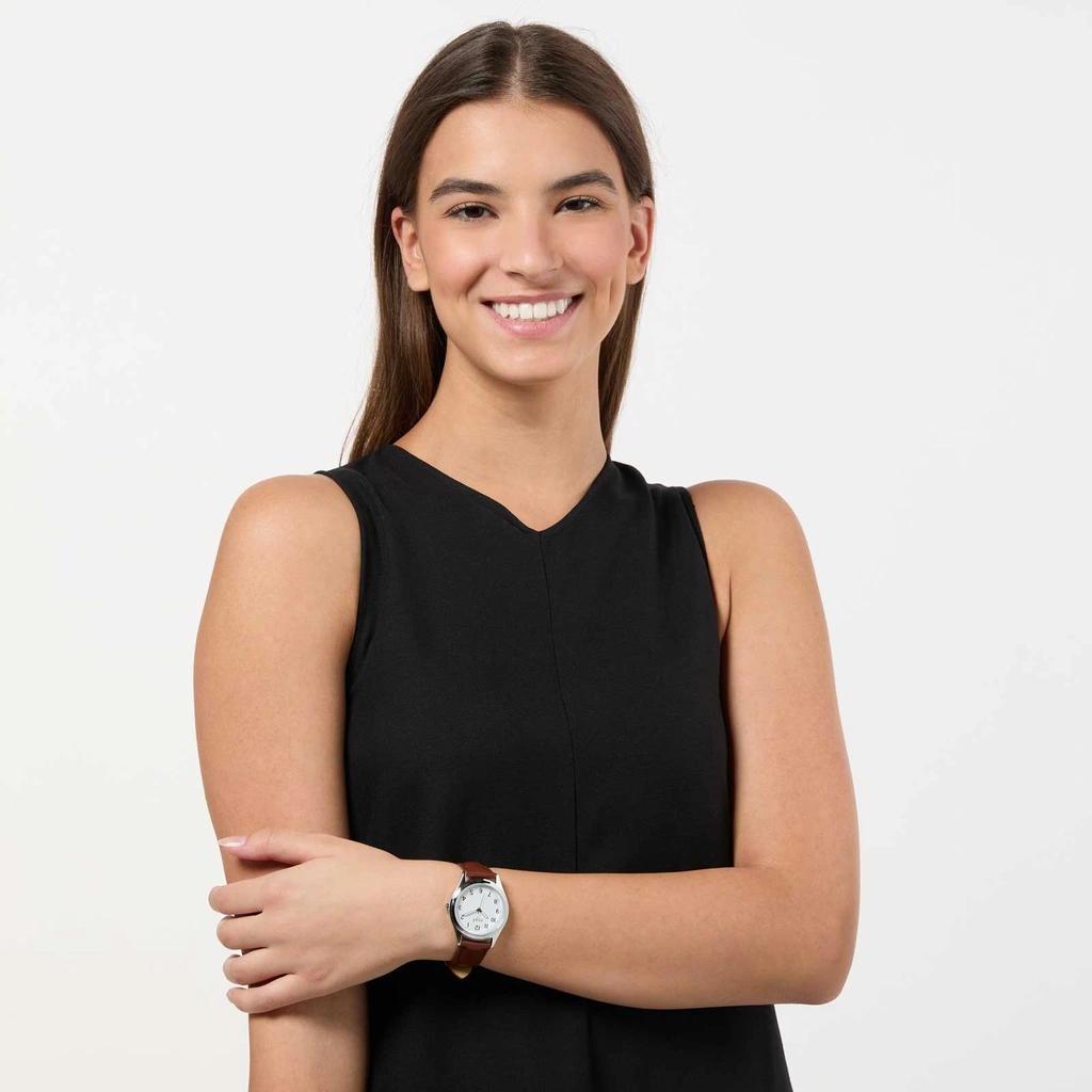 Regal Classic line - brunt band, silverton/vit, 36mm