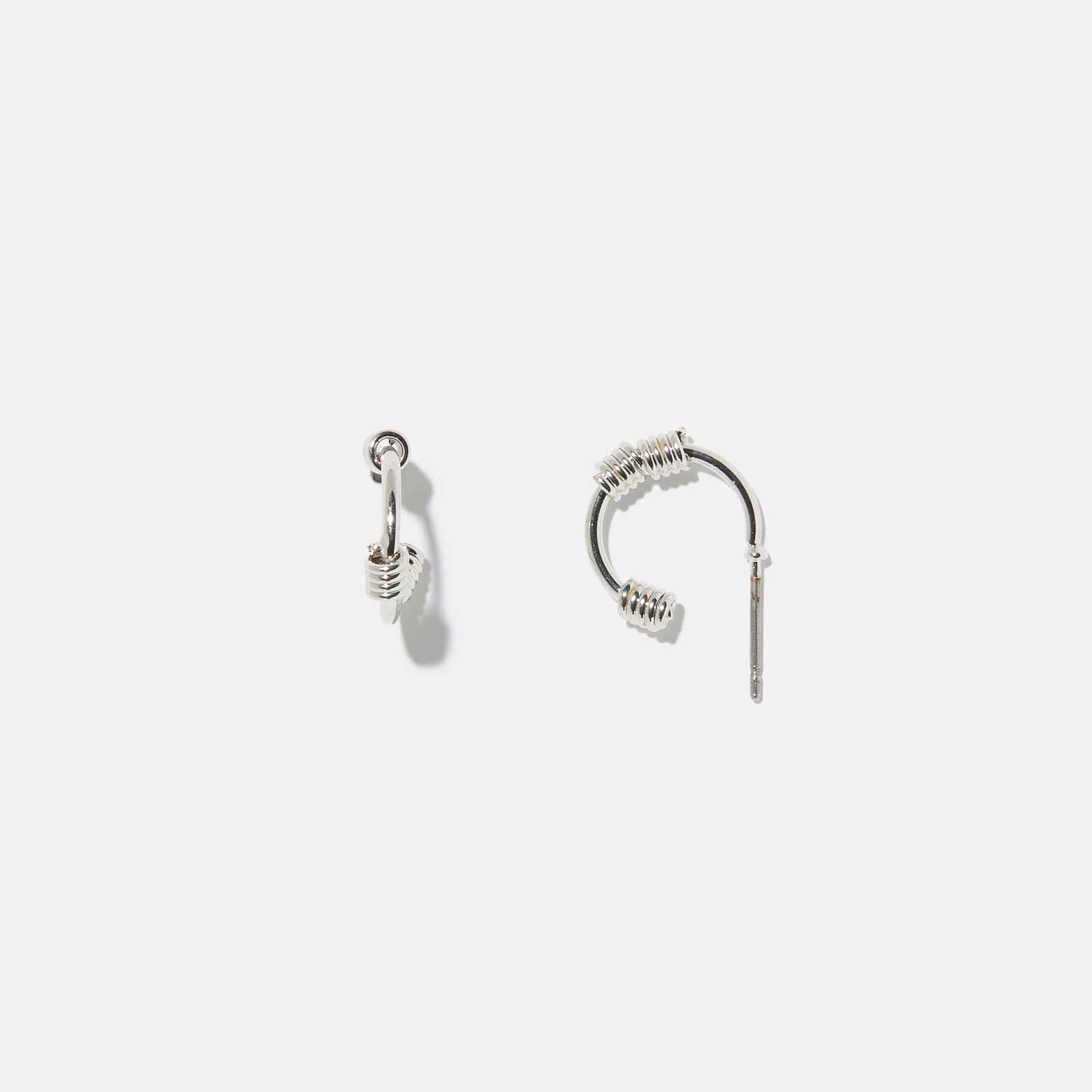 Silverfärgade hoops 13 mm