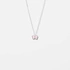 Silverhalsband för barn - rosa fjäril, 36+2cm