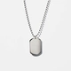 Halsband herr, kulkedja med dog tag