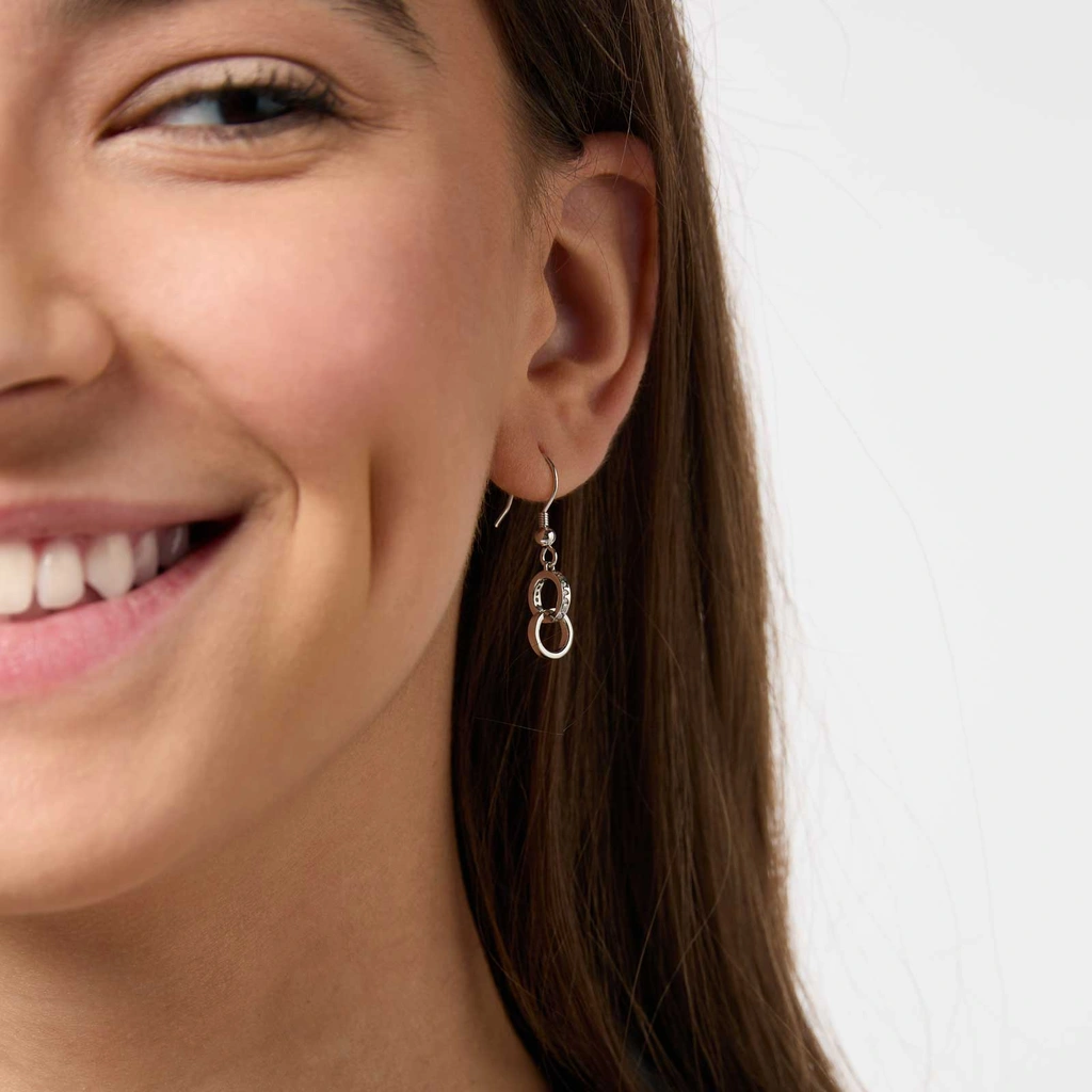 Silverörhängen - länkade cirklar