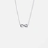 Silverhalsband för barn - infinitysymbol, 36+2cm