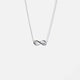 Silverhalsband för barn - infinitysymbol, 36+2cm