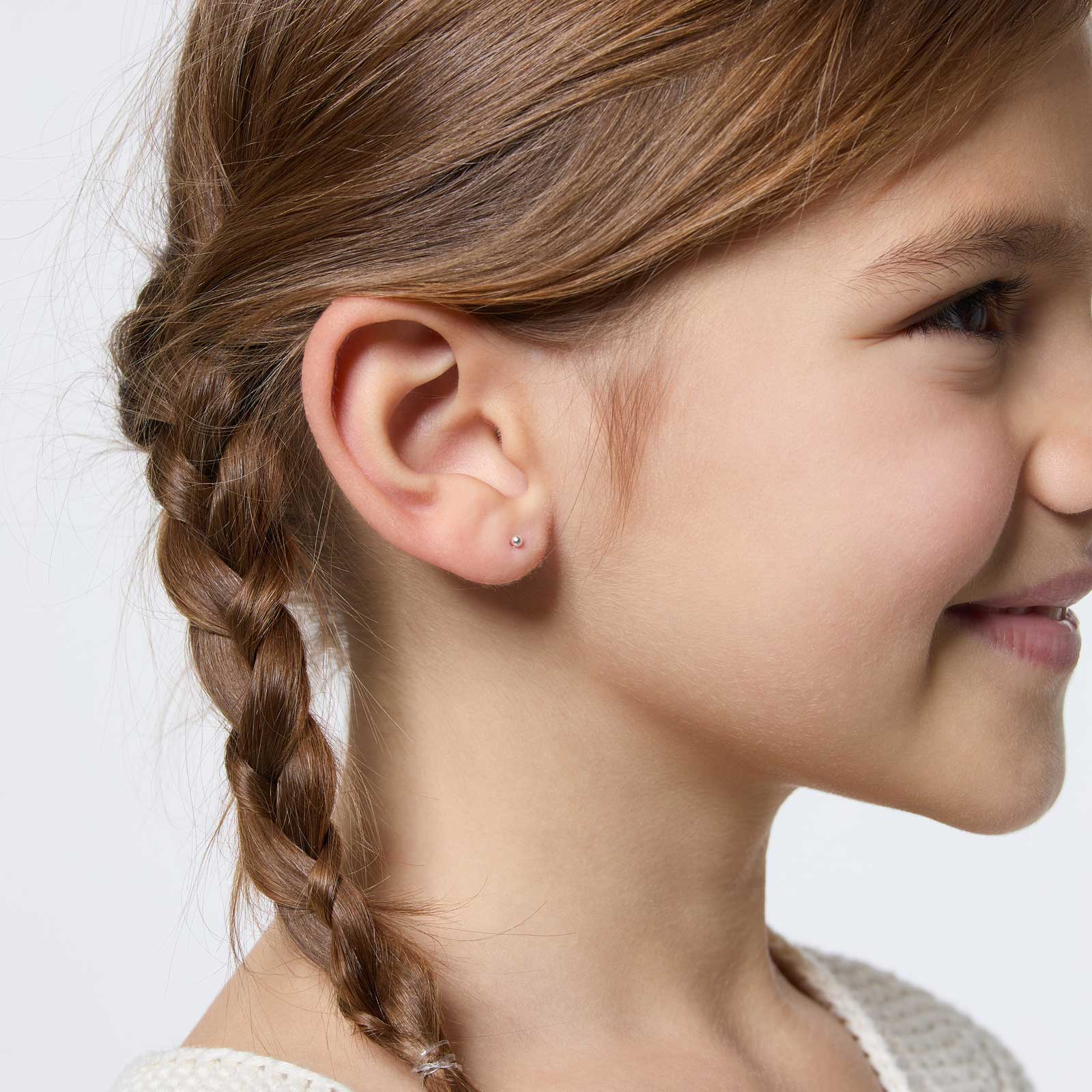 Silverörhängen för barn - kulor