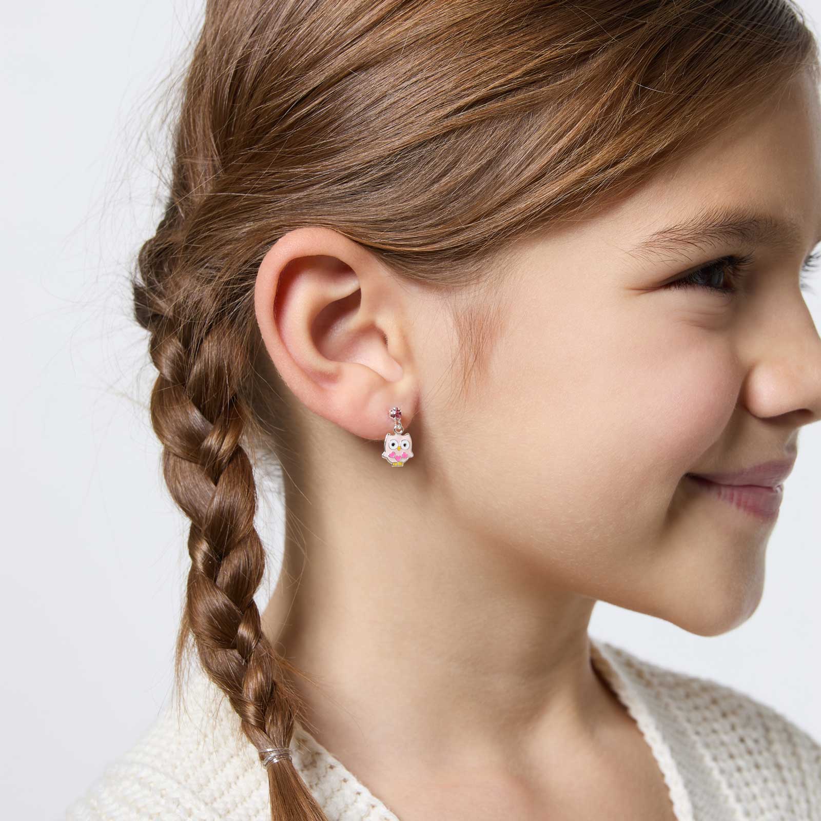 Silverörhängen barn - hängande ugglor