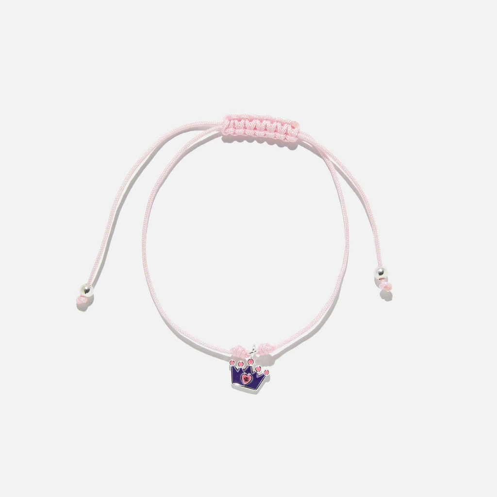 Armband för barn - lila krona