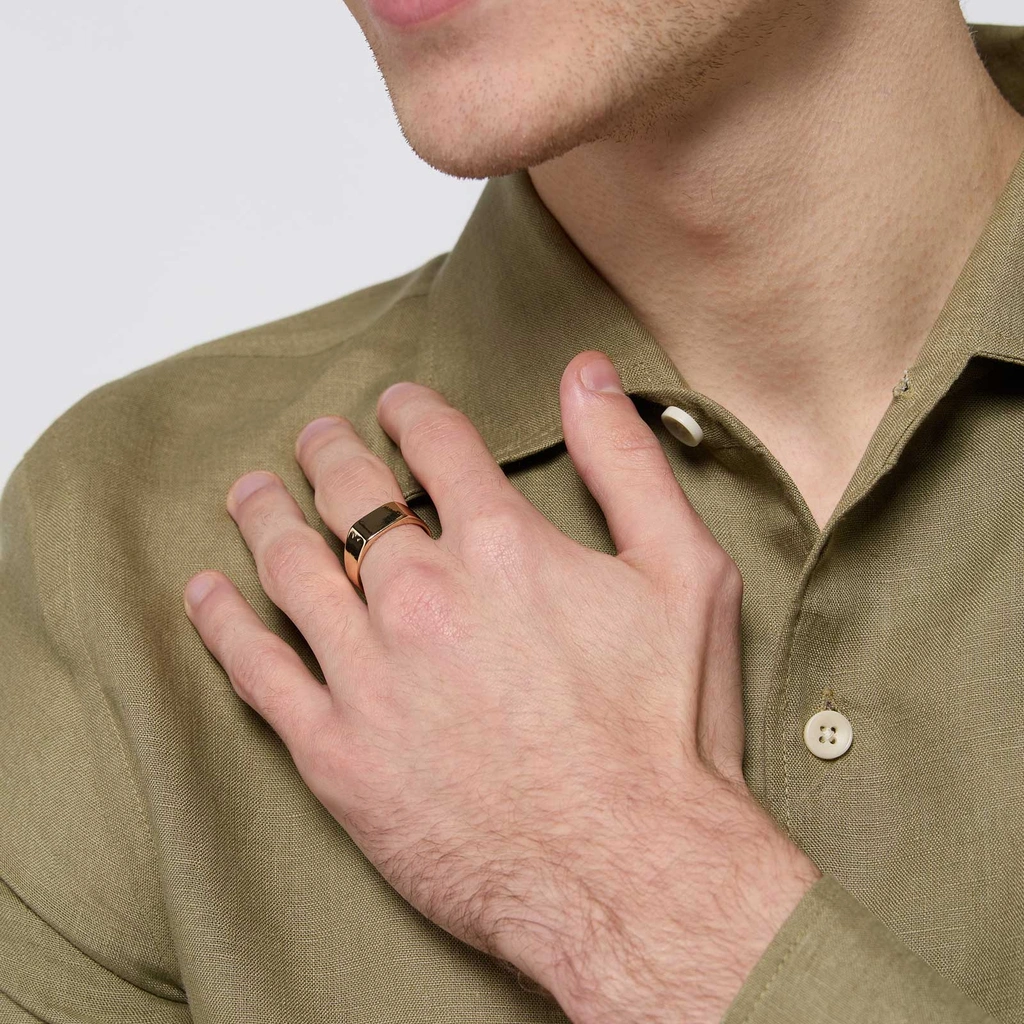 Guldfärgad klackring, smal