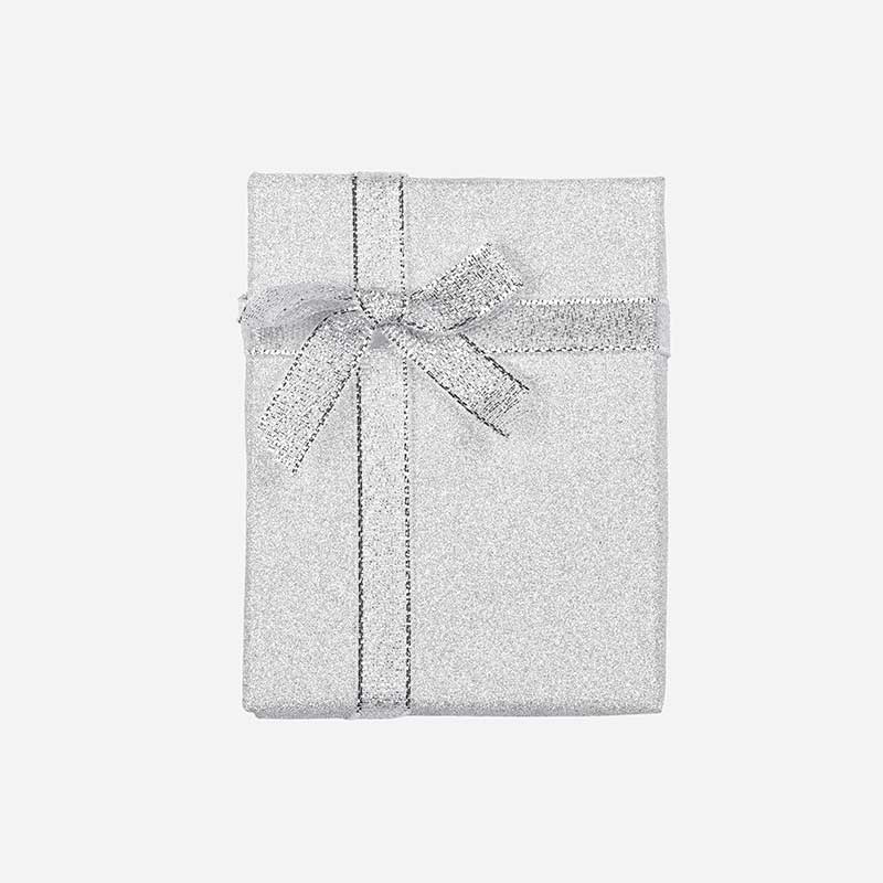 Presentask silverglitter -7x9 cm