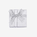 Presentask silverglitter - 5x5 cm