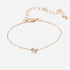 Guldfärgat armband bokstav N